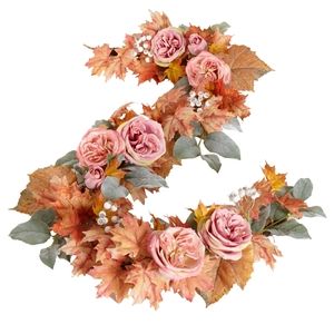 Last One Rose Harvest Maple Garland NWT 6'L